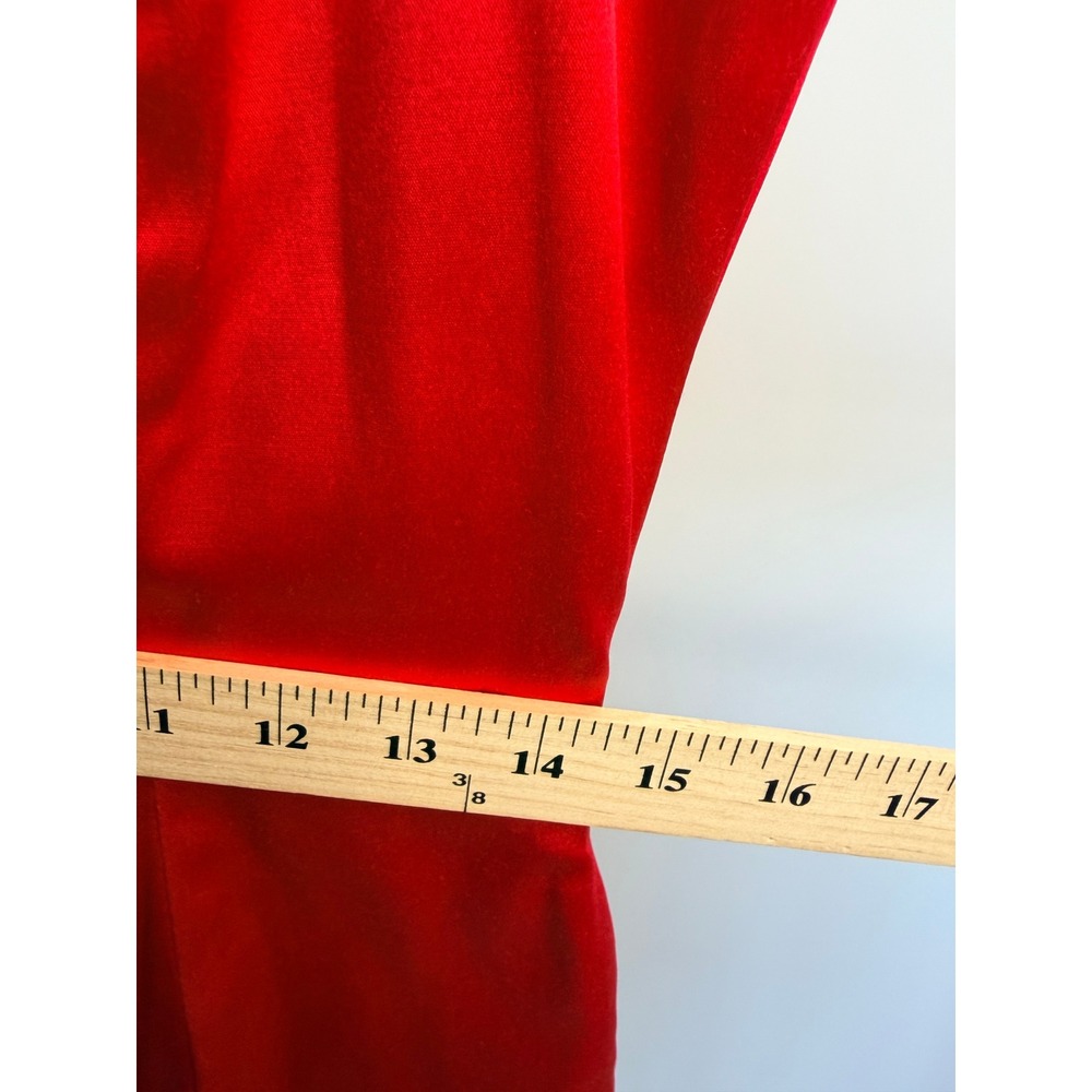 Lux LA Red Satin Mini Dress V-Neck Spaghetti Strap Cocktail Medium USA - Picture 5 of 7
